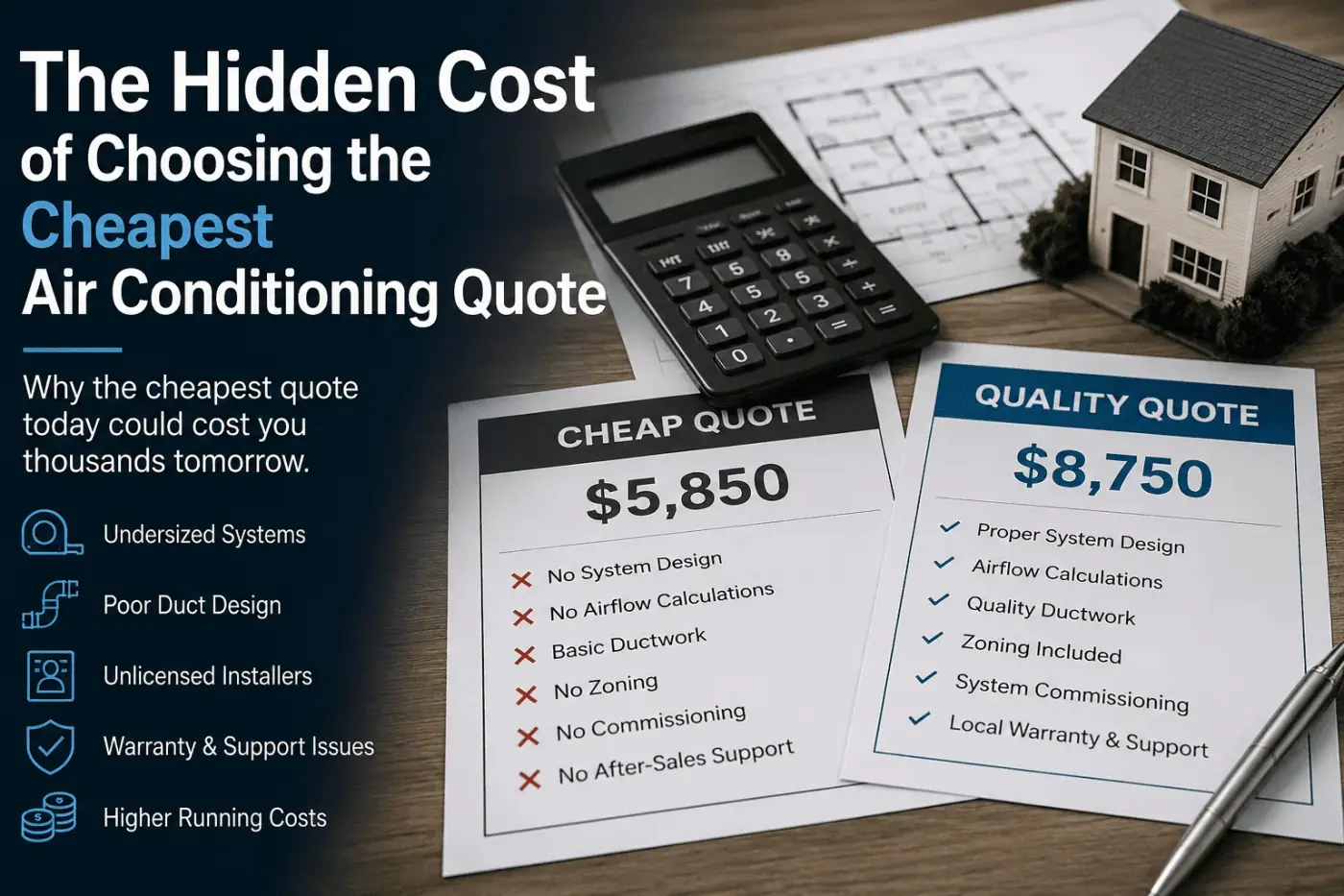 The Hidden Cost of Choosing the Cheapest Air Conditioning Quote